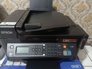 Epson L565 bisa scan copy print ukuran f4/folio