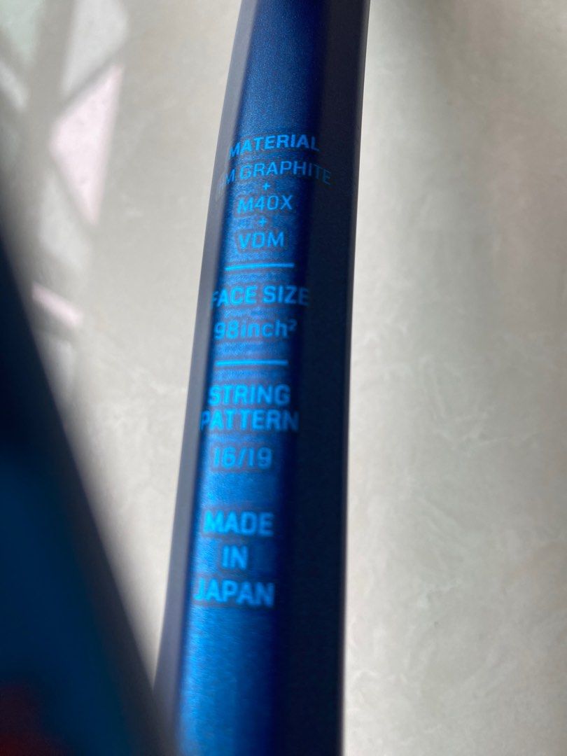 Ezone 98 tour grip 2 with new YTEX Square X Sharp strings. 150, Sports