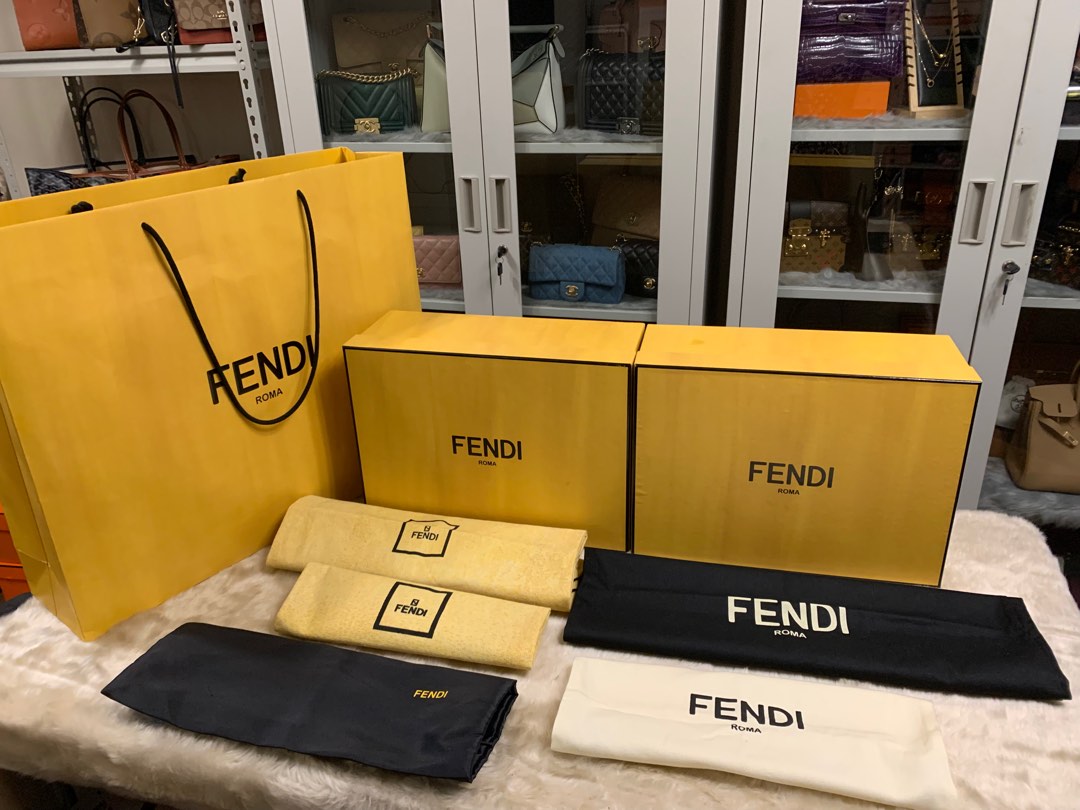 Fendi box and dustbag on Carousell