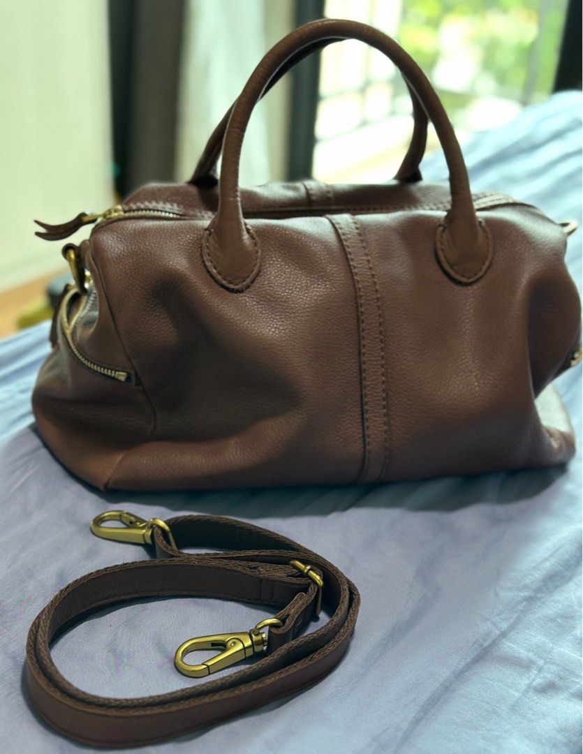Genuine sales leather fossil