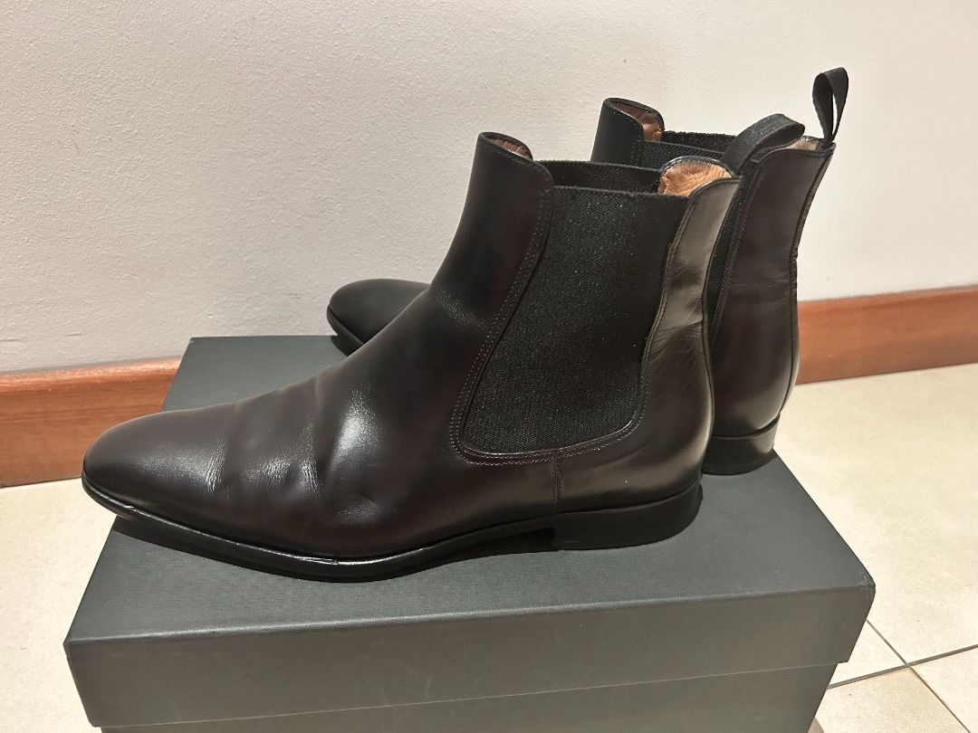 Free Delivery Paul Evans Black Chelsea Boots Size 7