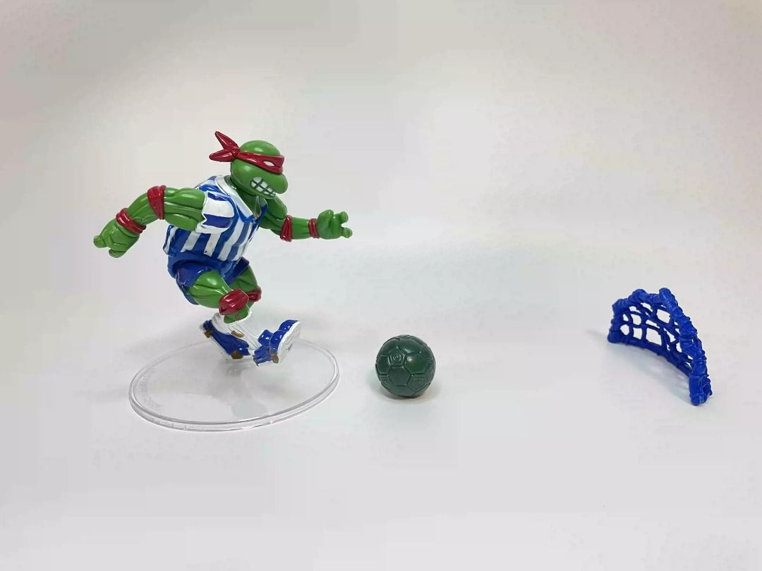 FREE Shipping. 1991 TMNT Soccer Player RAPHAEL Teenage Mutant Ninja Turtle  Vintage Action Works