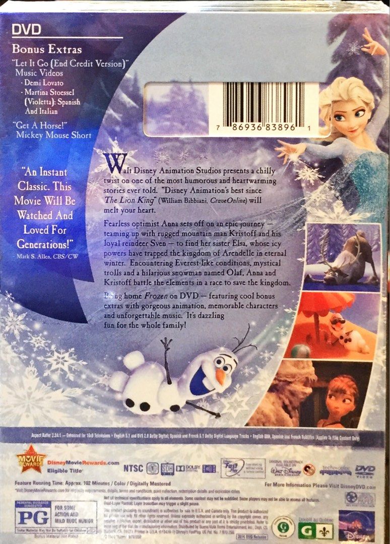 Frozen 1 full movie in english online