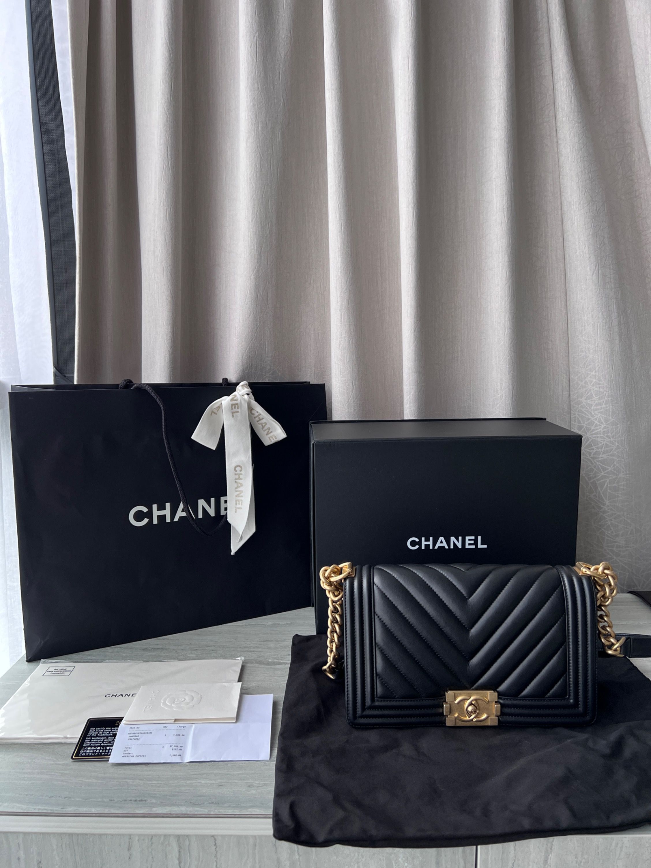 Chanel boy bag box sales