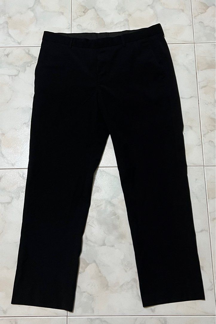 G2000 W33 L84 Slim Fit Black Men s Office Wear Trousers Dress