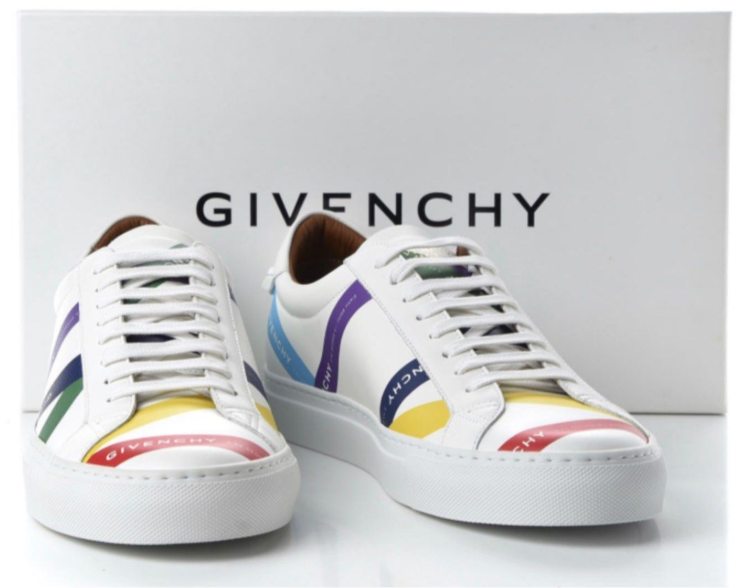 Givenchy Rainbow Tape Logo Urban Street Sneaker
