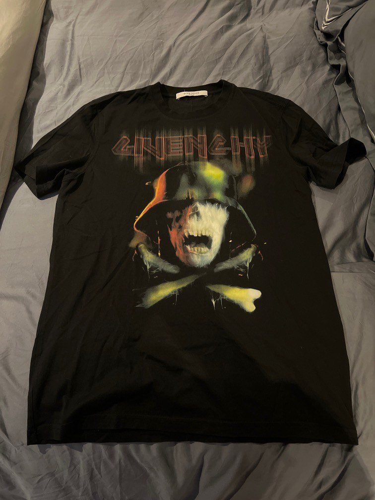 Givenchy army skull t on sale shirt