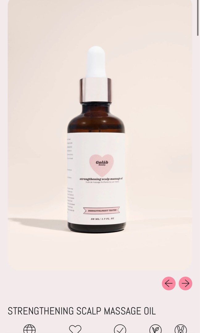 Vivid Golab Beauty Scalp Oil Background Photography