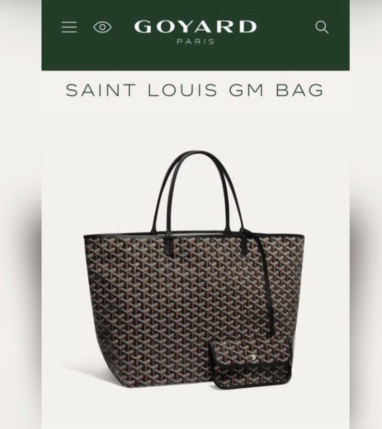 Goyard St. Louis GM size Green, Women's Fashion, Bags & Wallets, Tote Bags  on Carousell