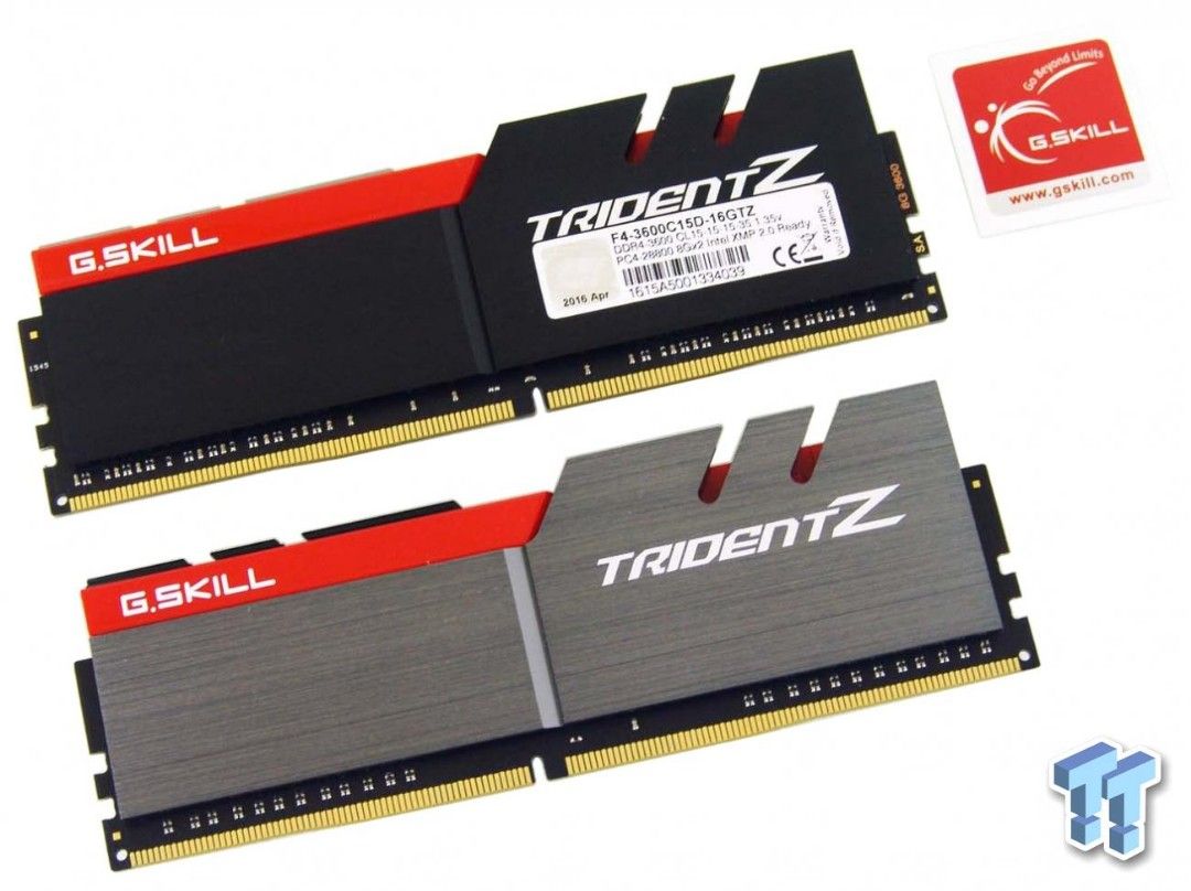 DDR4 3600 16GB CL15 RAM kit G.SKILL Trident Z 8GBx2 Computers
