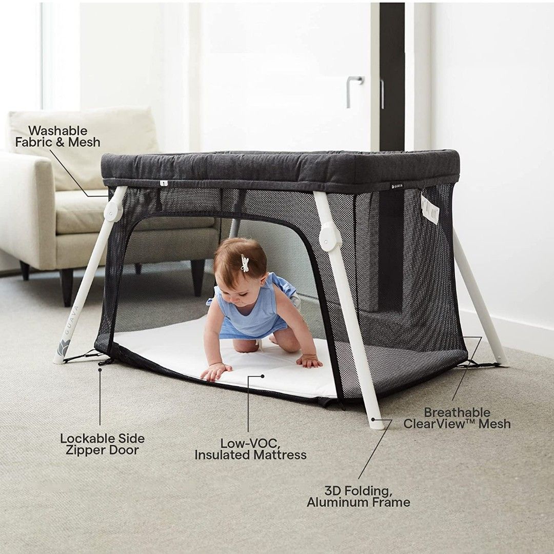 Guava Lotus Travel Crib, Babies & Kids, Baby Nursery & Kids Furniture