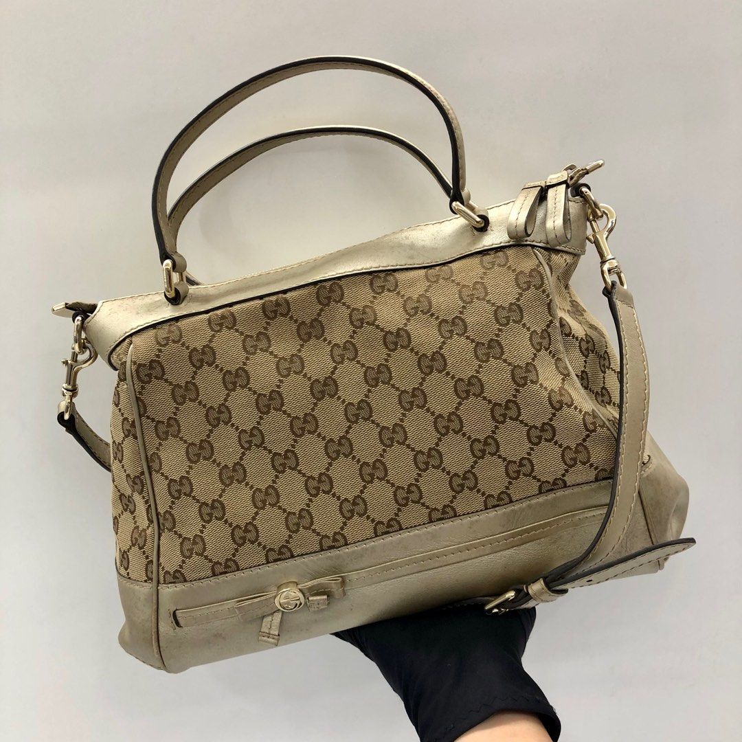 DISCOUNTED GUCCI 269894 CANVAS GOLD 2WAY SHOULDER BAG 237018840