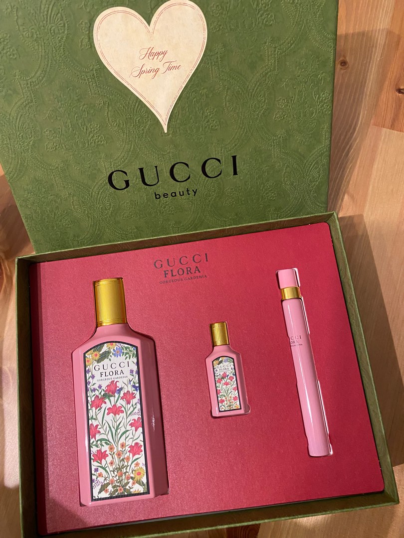 Gucci gardenia cheap gift set