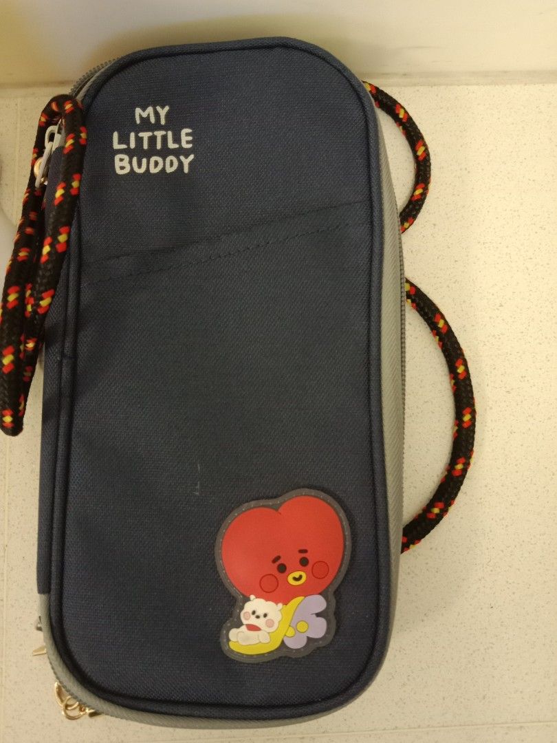 Gudetama bottle and my little buddy BT21 pouch, Hobbies Toys