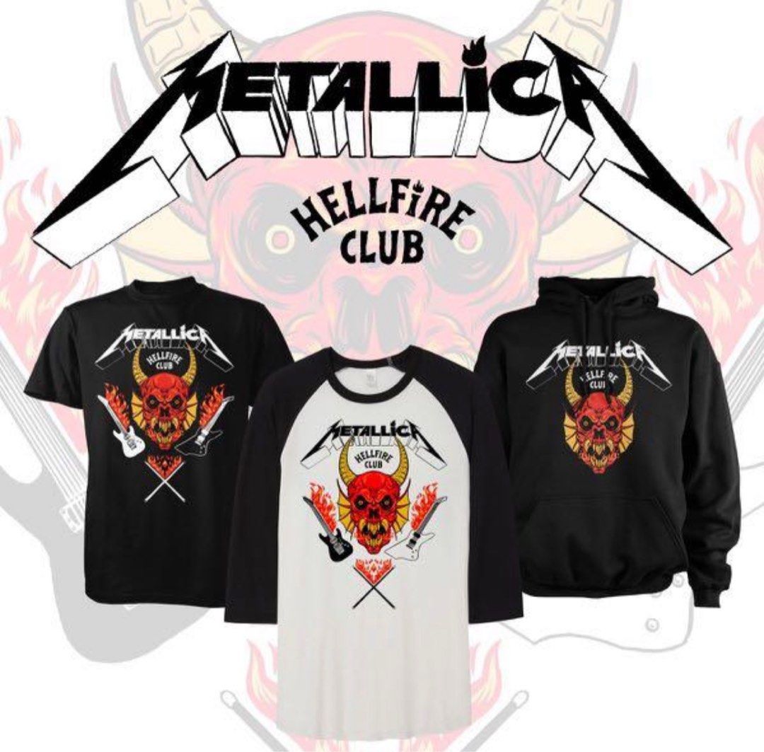 Hellfire Club x Metallica Raglan Shirt - Tシャツ