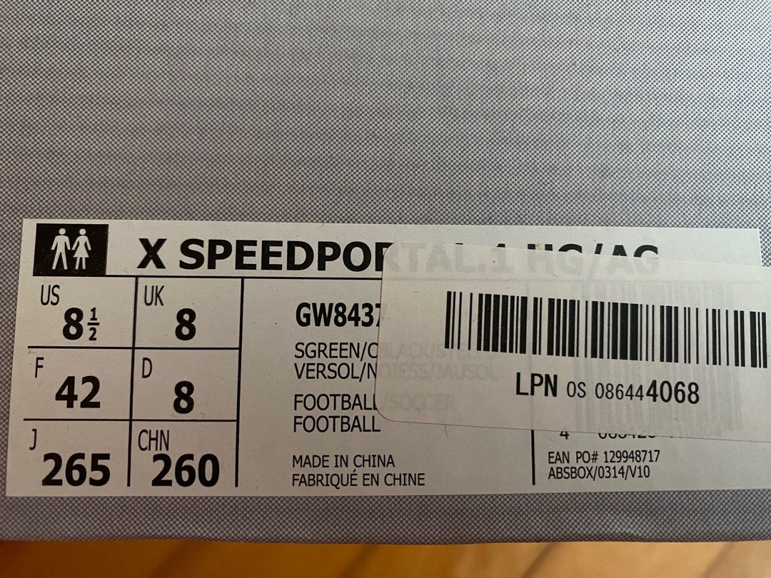 adidas X SPEEDPORTAL.1 AG HG 27.0cm - 通販 - guianegro.com.br