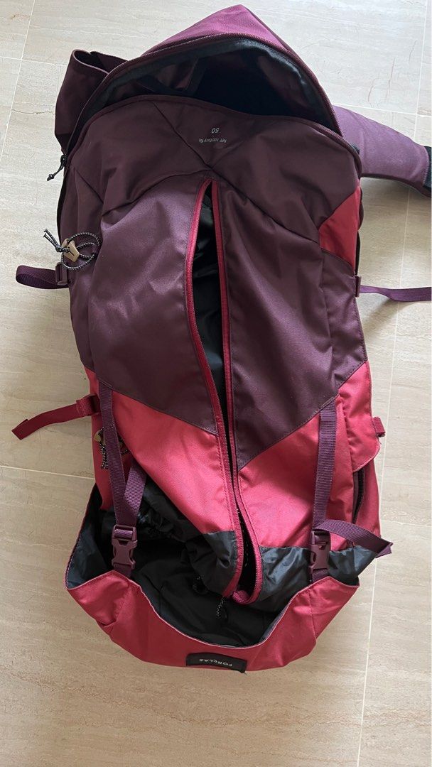 Decathlon Forclaz Hiking Backpack 50L, Women's Fashion, Bags