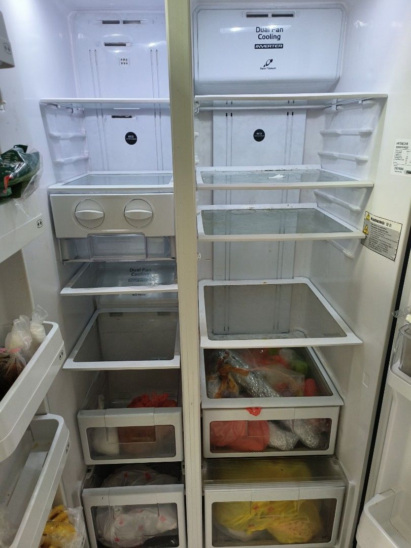 Hitachi RS705P2MS side by side refrigerator FAULTY, TV & Home