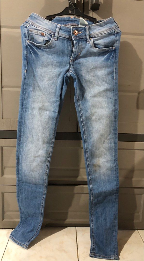 H M Super Skinny Super Low Waist Jeans Women s Fashion Bottoms