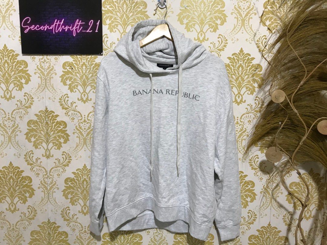 HOODIE BANANA REPUBLIC Fesyen Pria Pakaian Baju Luaran di