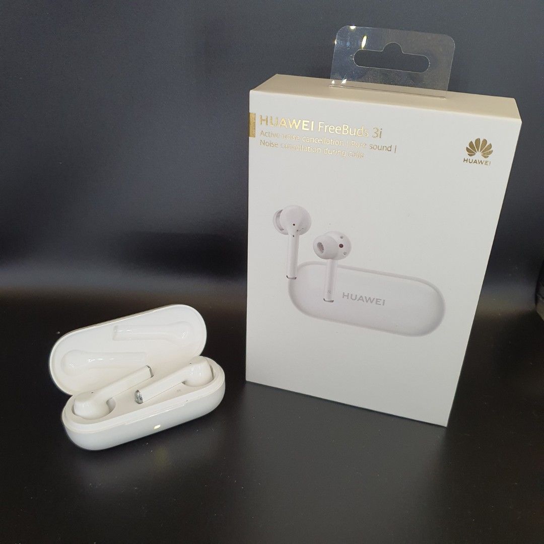 HUAWEI FreeBuds 3i White Dual mic active noise cancellation earbuds true wireless