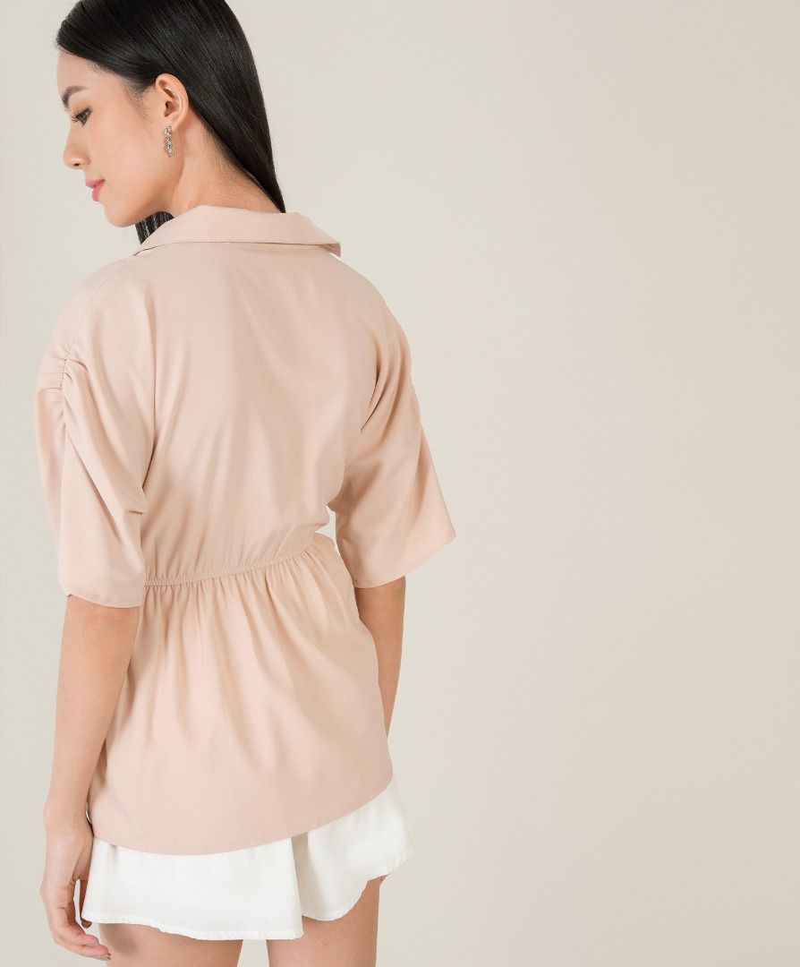 Oversized peplum shirt sales
