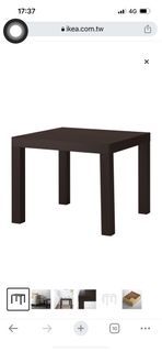 IKEA 黑色 小方桌 邊桌 小茶几 拍照小桌 二手55*55
