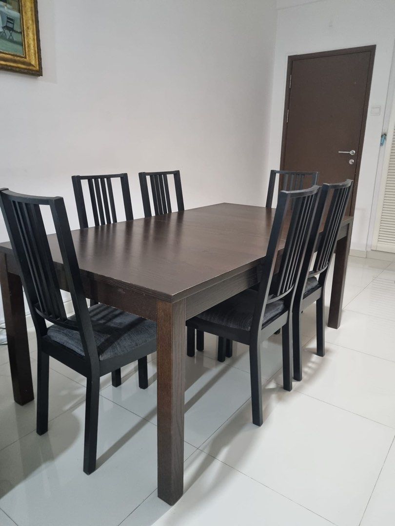 IKEA Dining Table And Chairs, Furniture & Home Living, Furniture