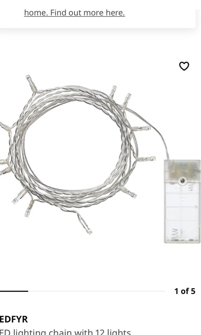 Ikea Fairy Lights, Furniture & Home Living, Lighting & Fans, Lighting