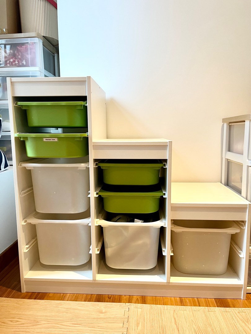 IKEA TROFAST with 8 storage bins, Babies & Kids, Baby Nursery & Kids