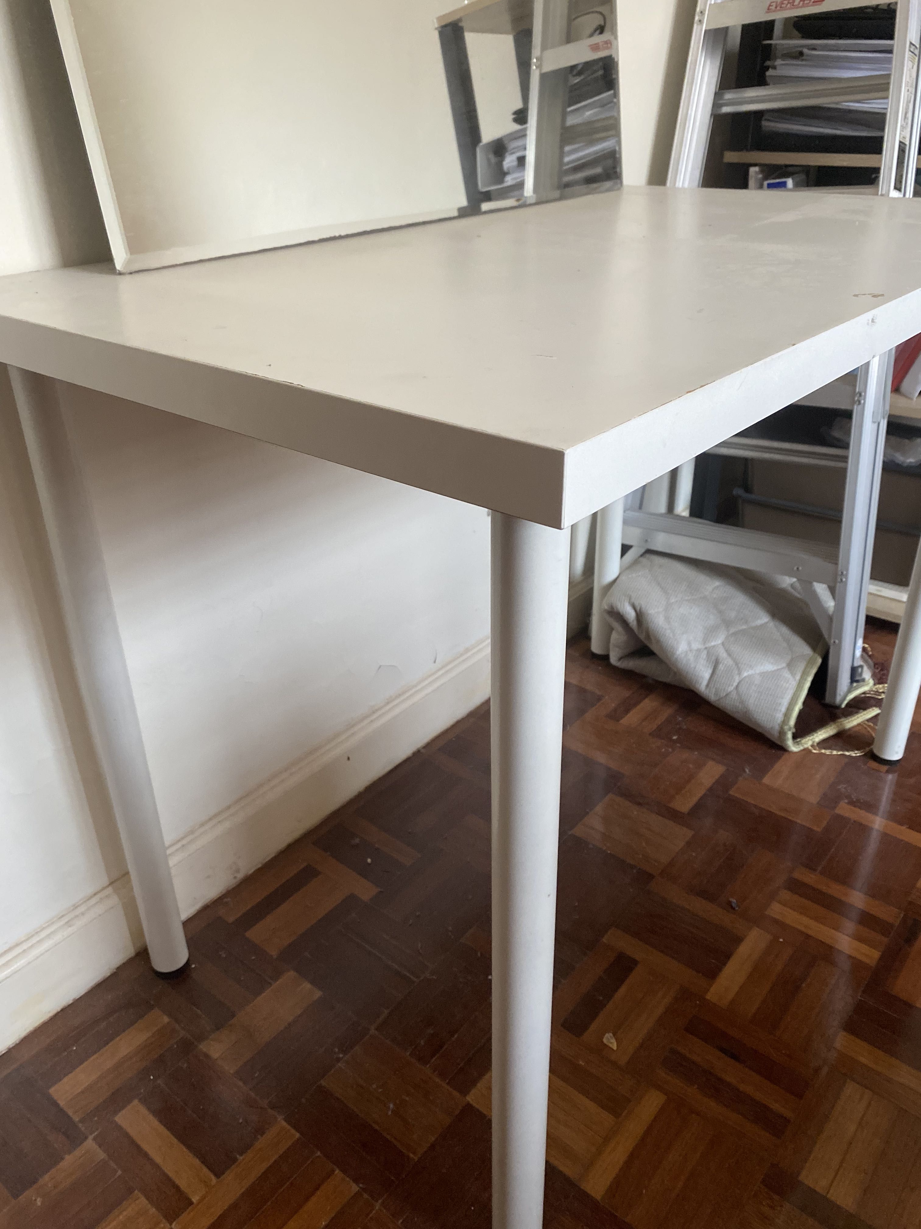 Ikea white table, Furniture & Home Living, Furniture, Tables & Sets on