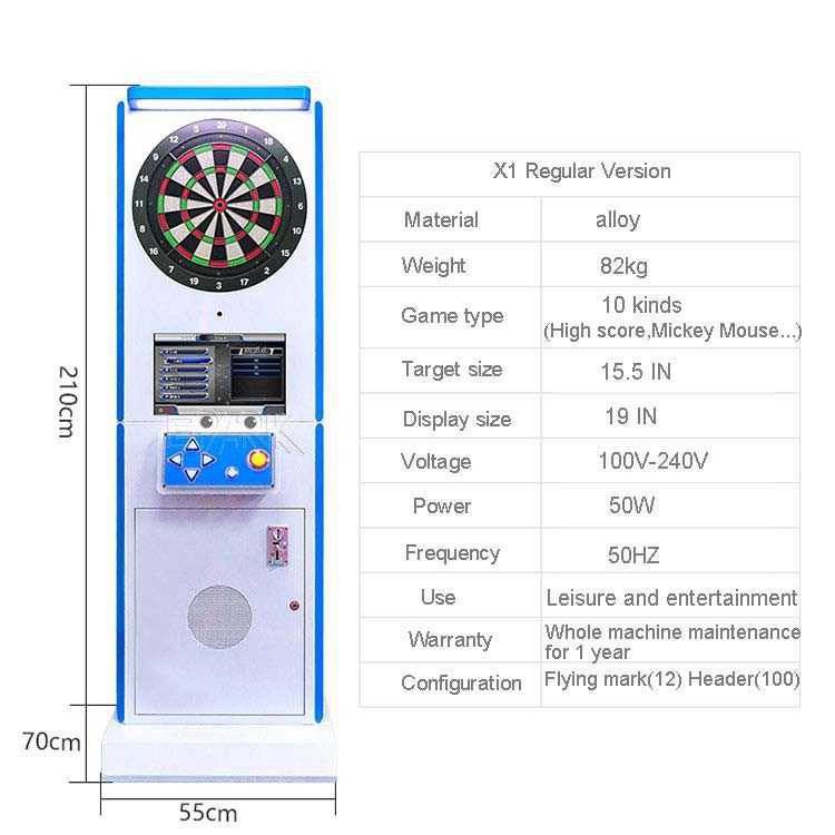 Indoor Sports Electronic Dart Game Machine Coin Operated Indoor Sports