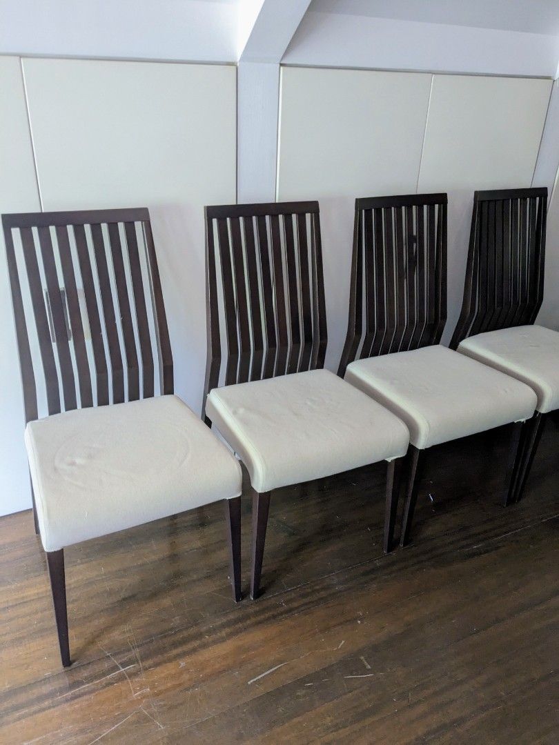 Italian dining chairs (Set of 8) & Square dining table on Carousell