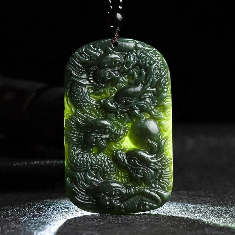 Real chinese jade top necklace