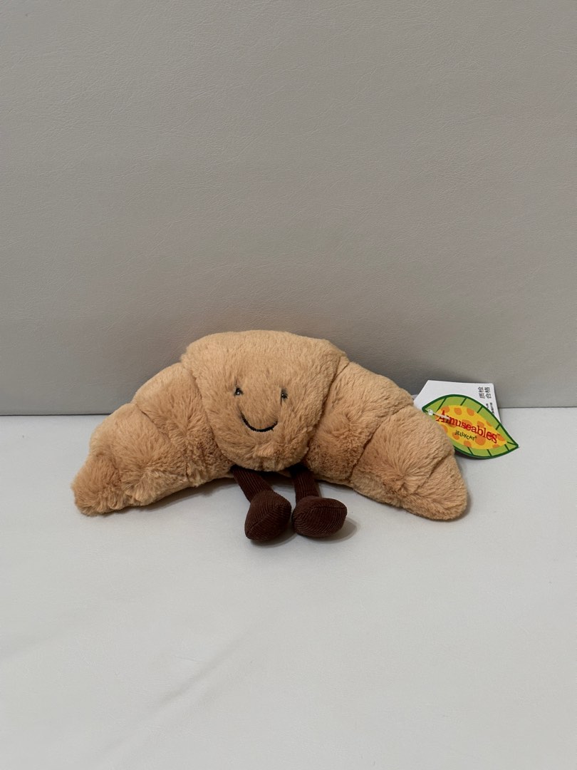 Jellycat Amusable Croissant & Pain Au Chocolate, 興趣及遊戲, 玩具 & 遊戲類
