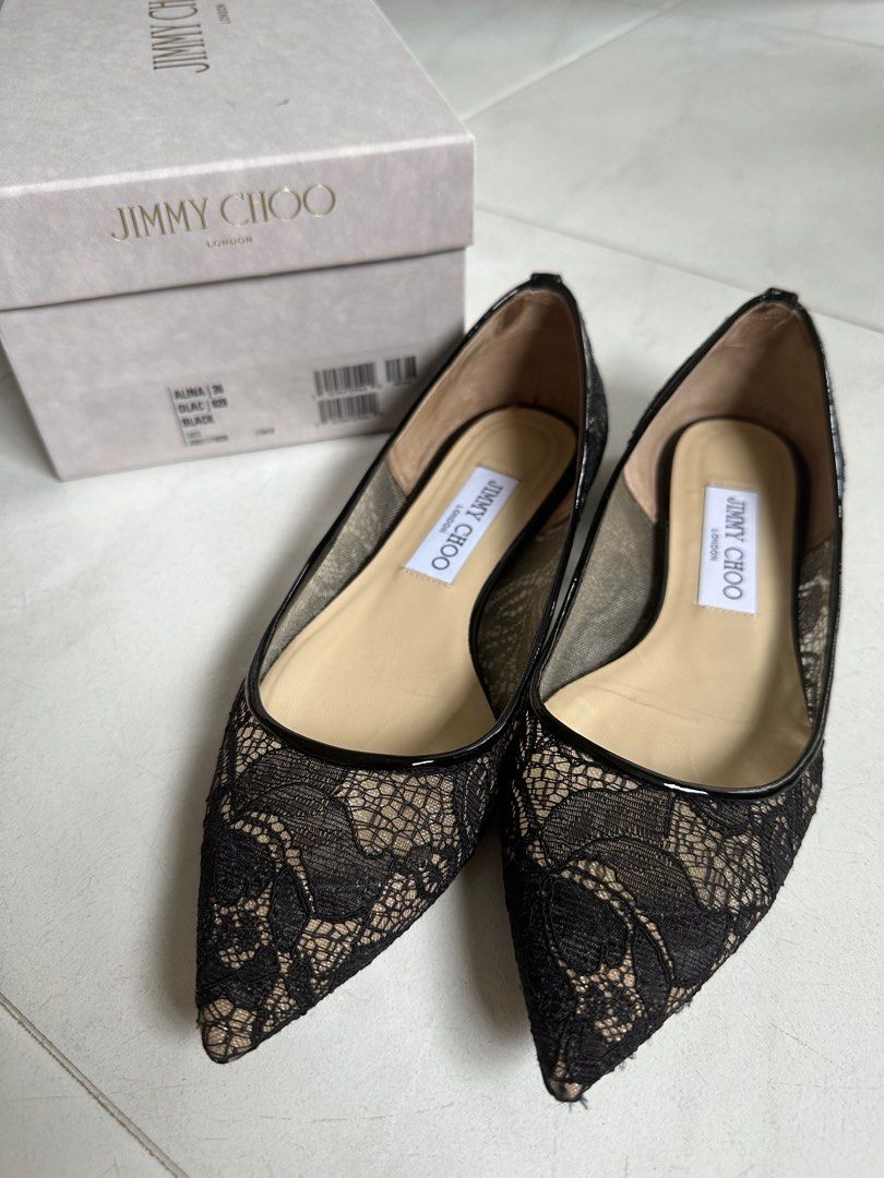 Lace jimmy deals choo shoes
