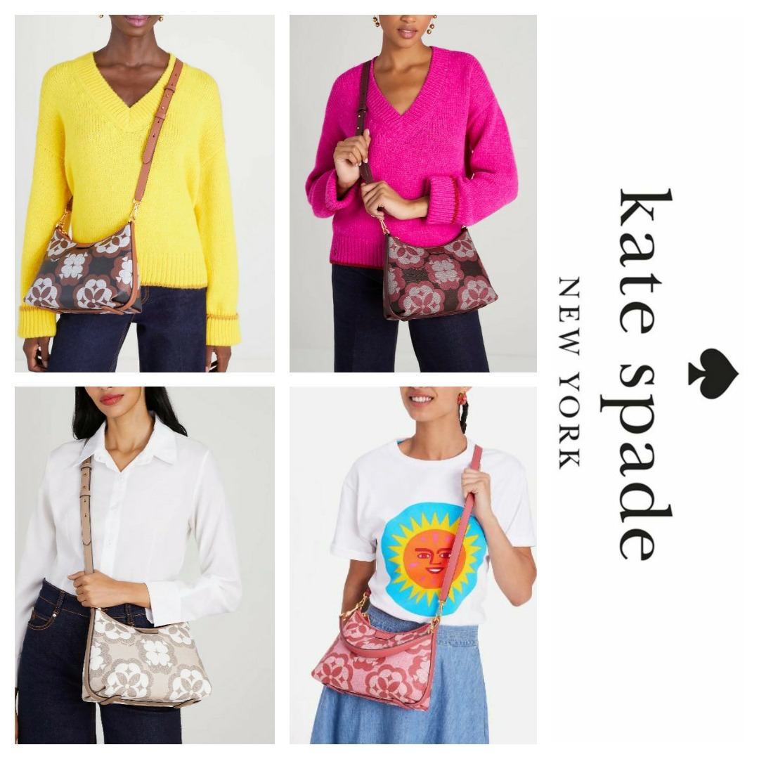 Spade Flower Monogram Reece Small Shoulder Bag