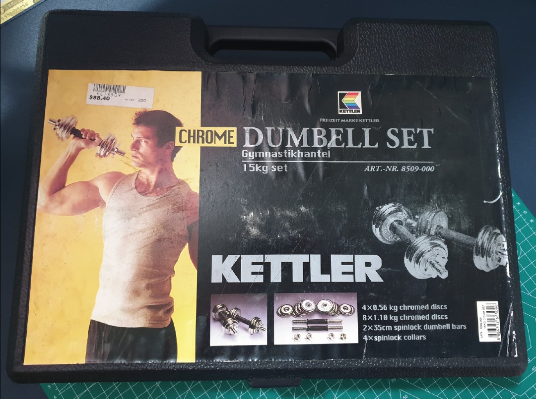 Kettle Dumbbell Set 15KG, Sports Equipment, Exercise & Fitness, Weights ...