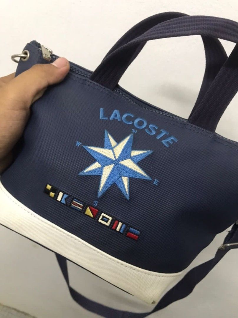 LACOSTE SAILING GEAR COMPAS LOGO SLINGBAG, Men's Fashion, Bags, Sling