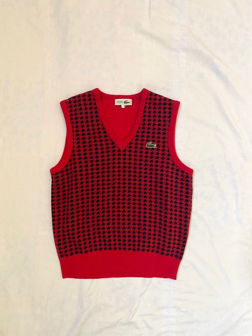Lacoste sweater vest new arrivals