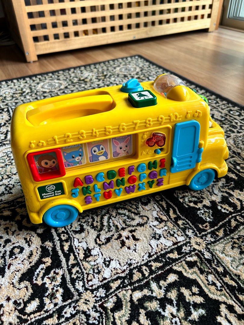 Leap Frog Phonics Fun Animal Bus, Babies & Kids, Infant Playtime on