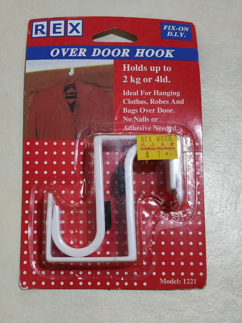 Lelong!!! Over door hooks for sale, Furniture & Home Living, Home