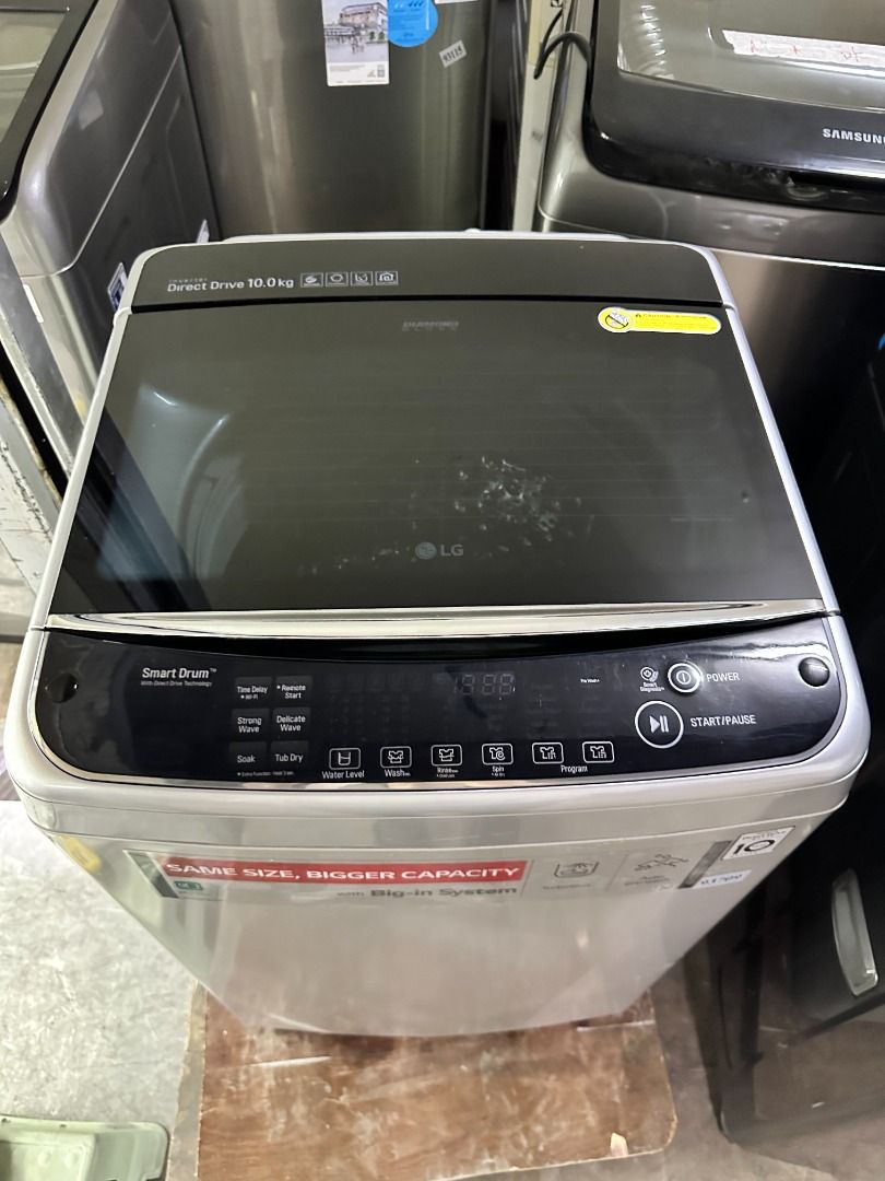 LG 10kg TopLoader Washing Machine WFT1081DD (93709), TV & Home