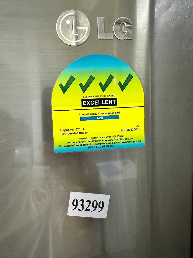 Lg refrigerator energy consumption hot sale