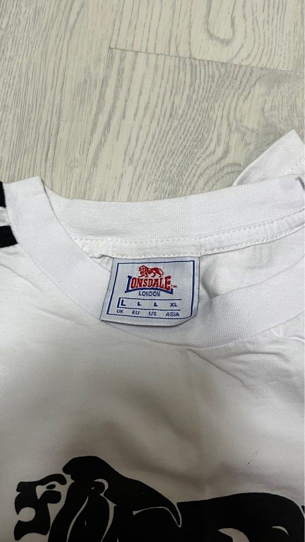lonsdale white t shirt