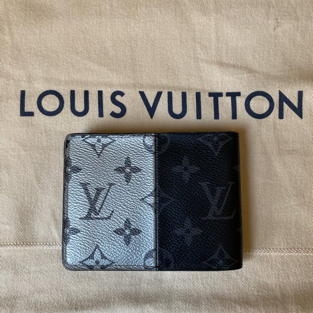 Louis Vuitton Wallet Multiple Monogram Eclipse Split Outdoor Black