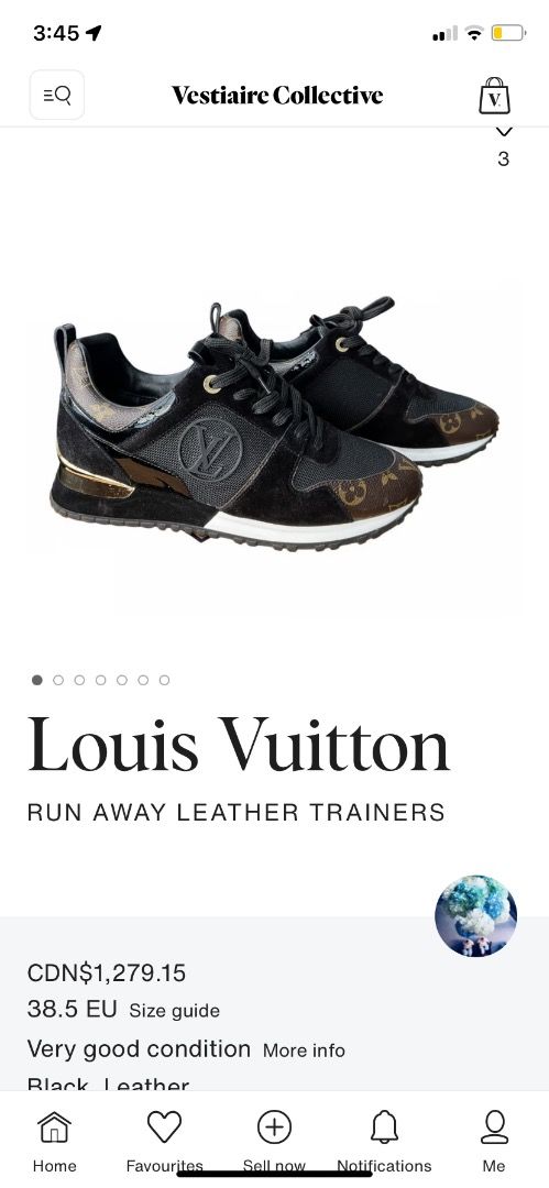 Run Away leather trainers