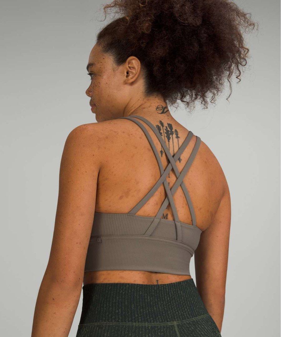 Lululemon Free To Be Serene Bra *Long Line - Blue Charcoal - lulu fanatics