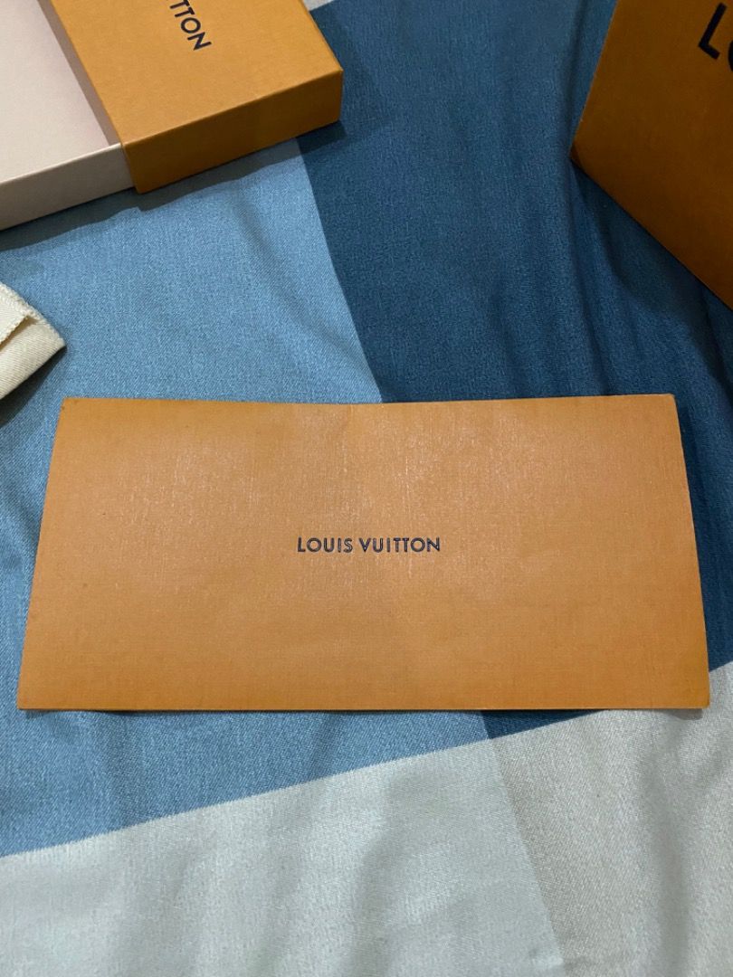 Louis Vuitton Wallet Card Holder Empty Box with Dust & shopping bag LV  envelope.