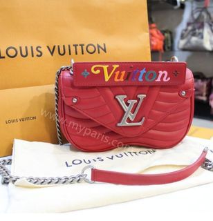 LV New Wave Chain Red PM from Japan